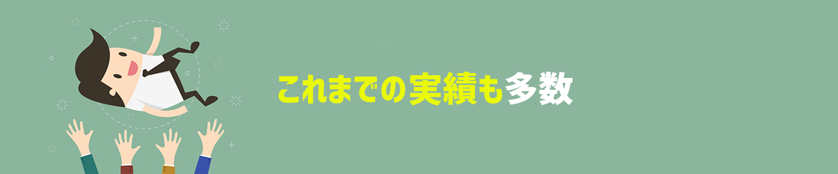 これまでの実績も多数